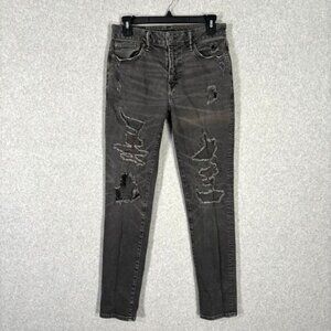 American Eagle Jeans Mens 29x32 Next Level Flex Stacked Destroyed Ripped Torn